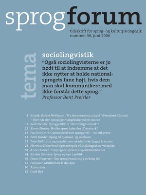 cover image of Sociolingvistik